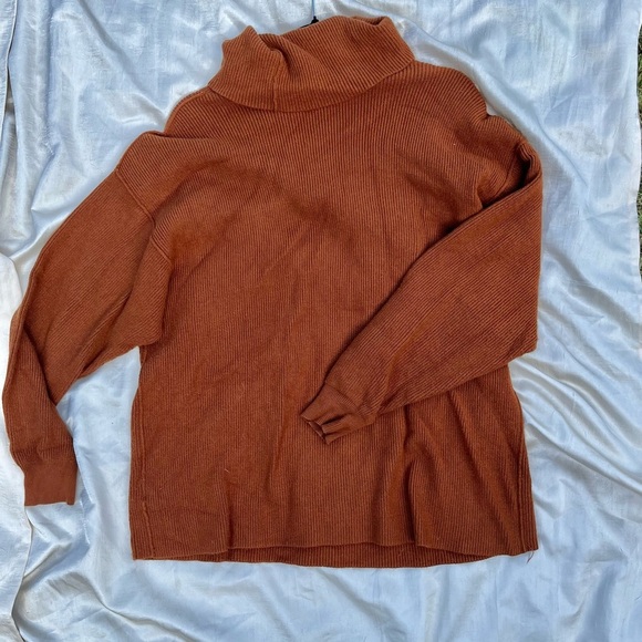 Free People Rust Cowl Neck Sweater - Picture 8 of 8